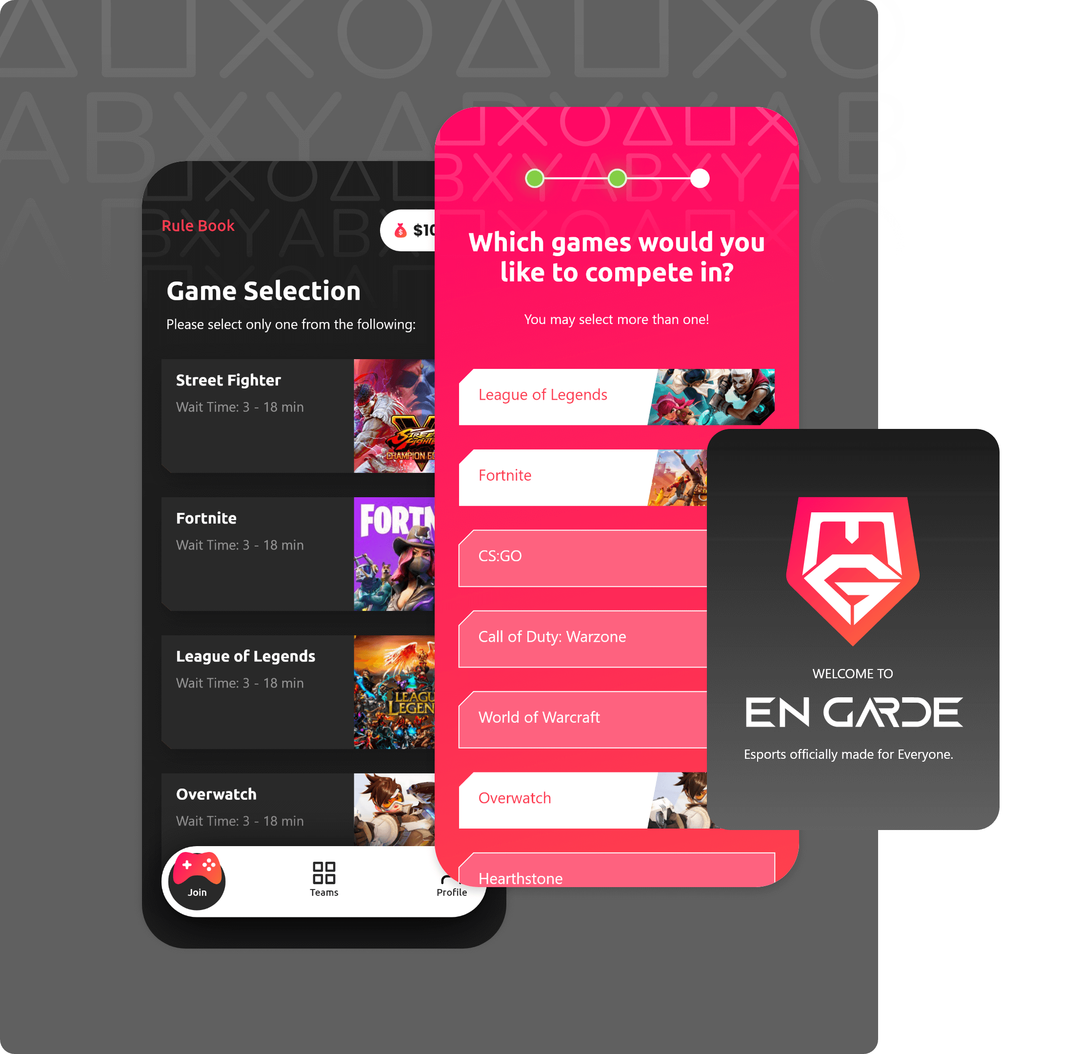 Engarde - MATCHMAKING PLATFORM FOR GAMERS - Mobile App Development