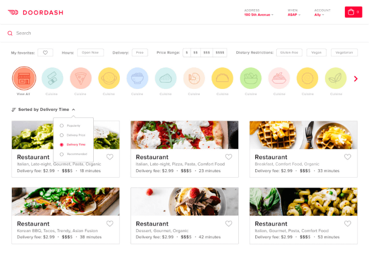 Re-designing DoorDash App