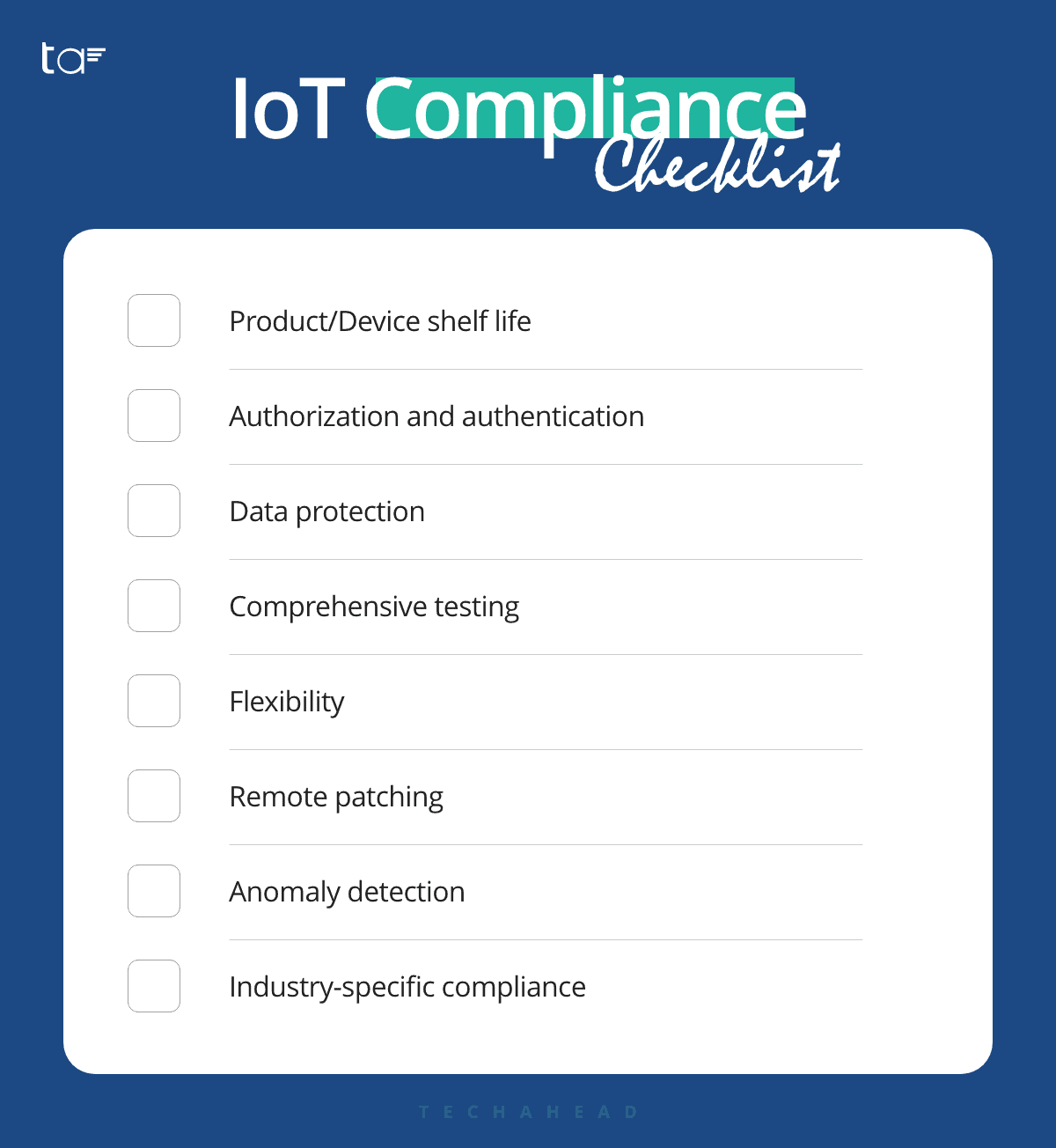 IoT Compliance Checklist