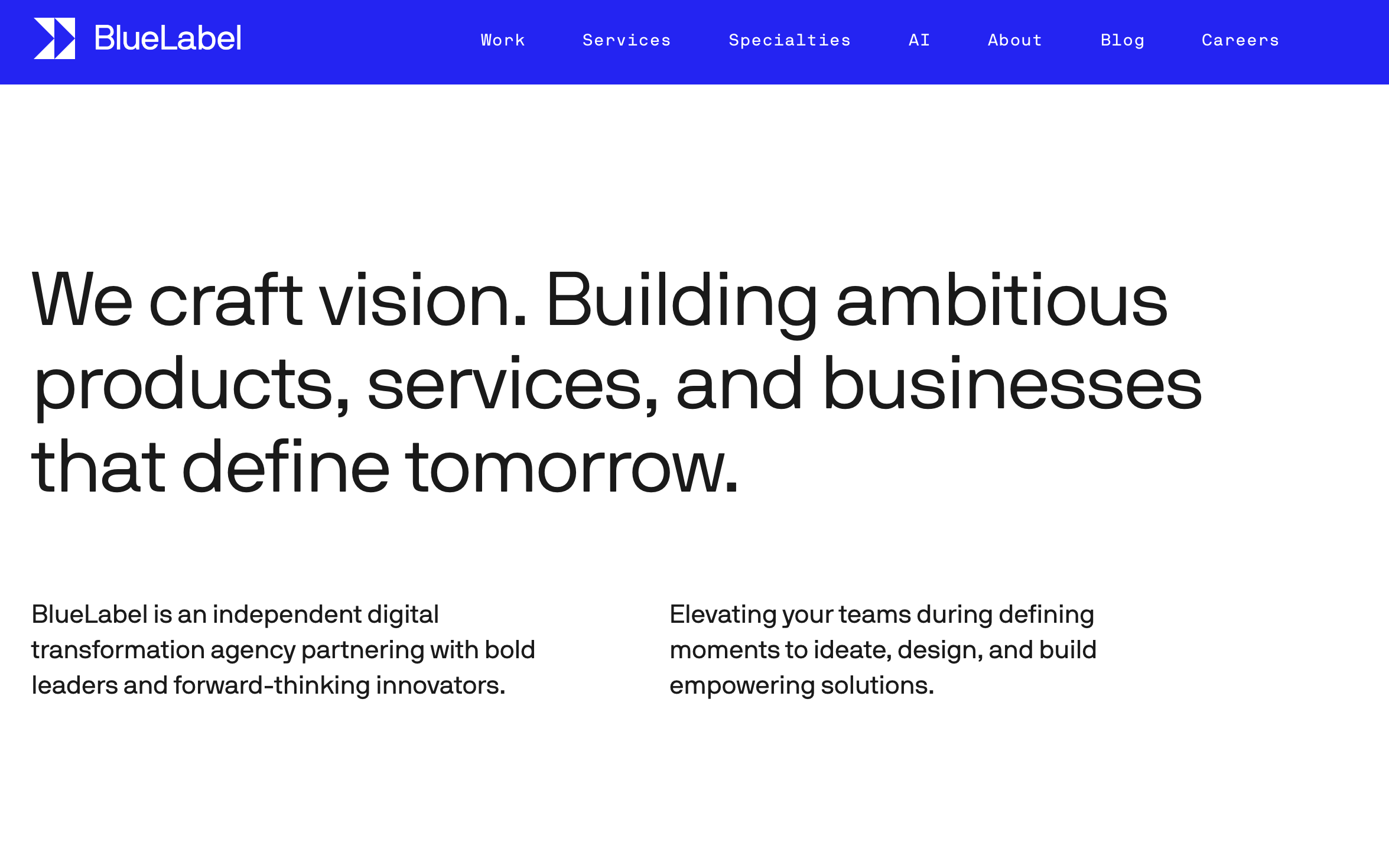 blue label product engineering company