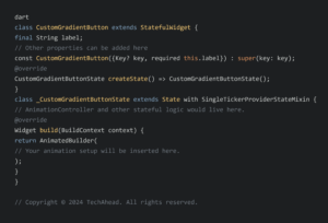 Flutter Custom Gradient Button