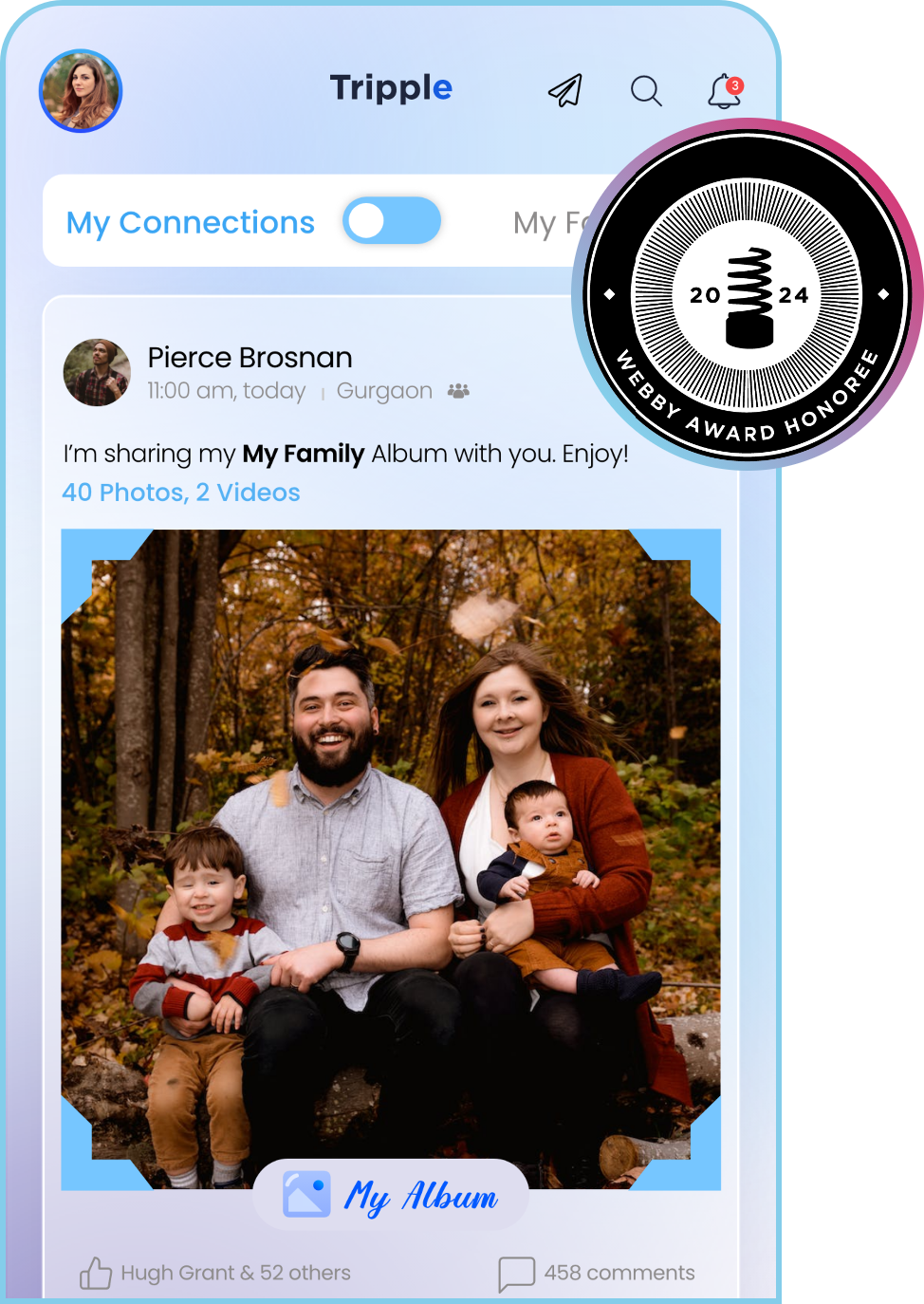 Social Media App Development Screen