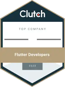 Top Flutter Development Company - Award by Clutch for Top Flutter Developers