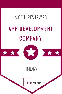 Most Reviewed App Development Company - Award by Manifest for the Most Number of Client Reviews