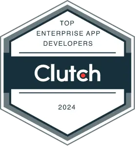 Top Enterprise App Developers - Award by Clutch for Top Enterprise App Developers